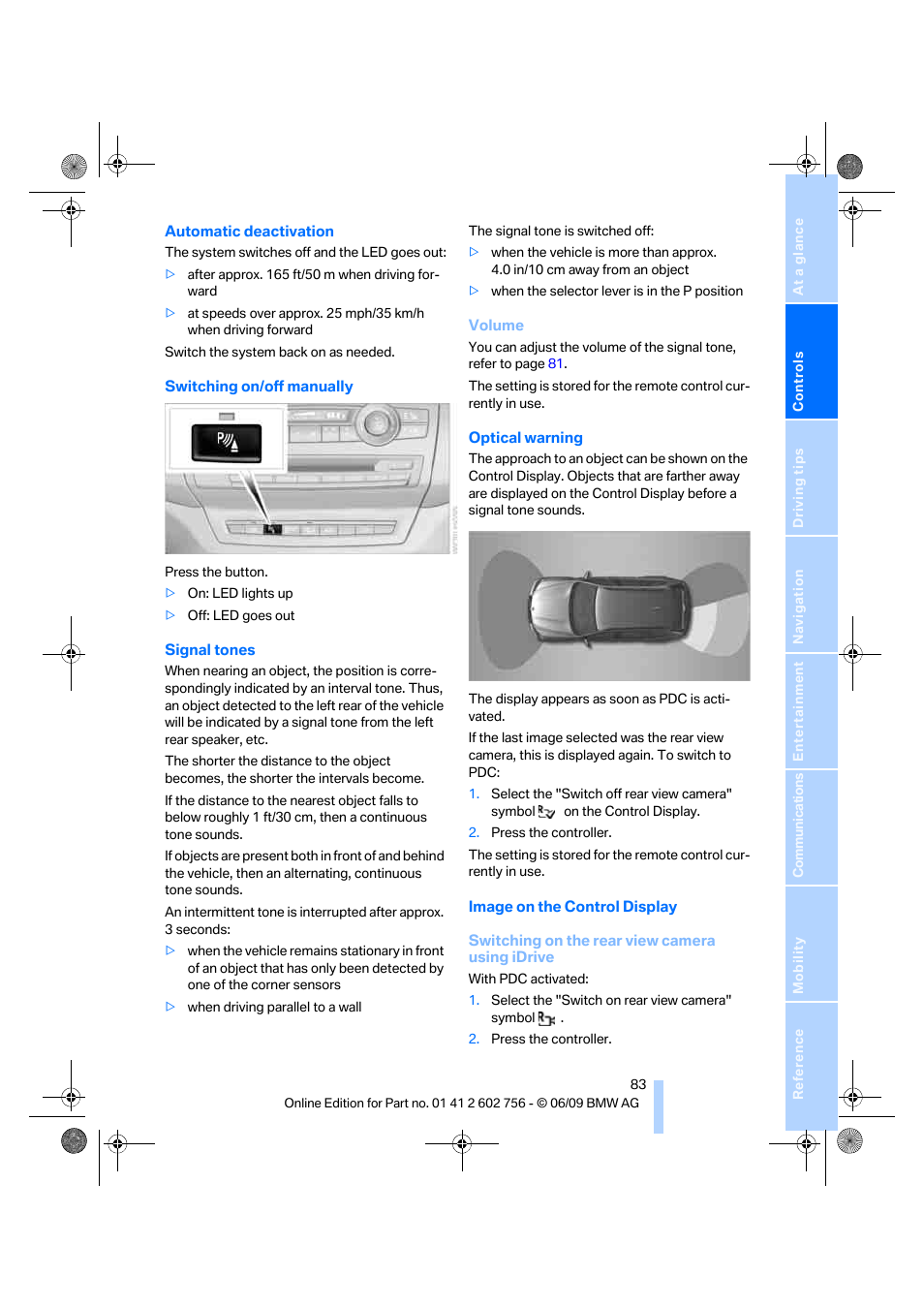 BMW X6 M 2010 User Manual | Page 85 / 300