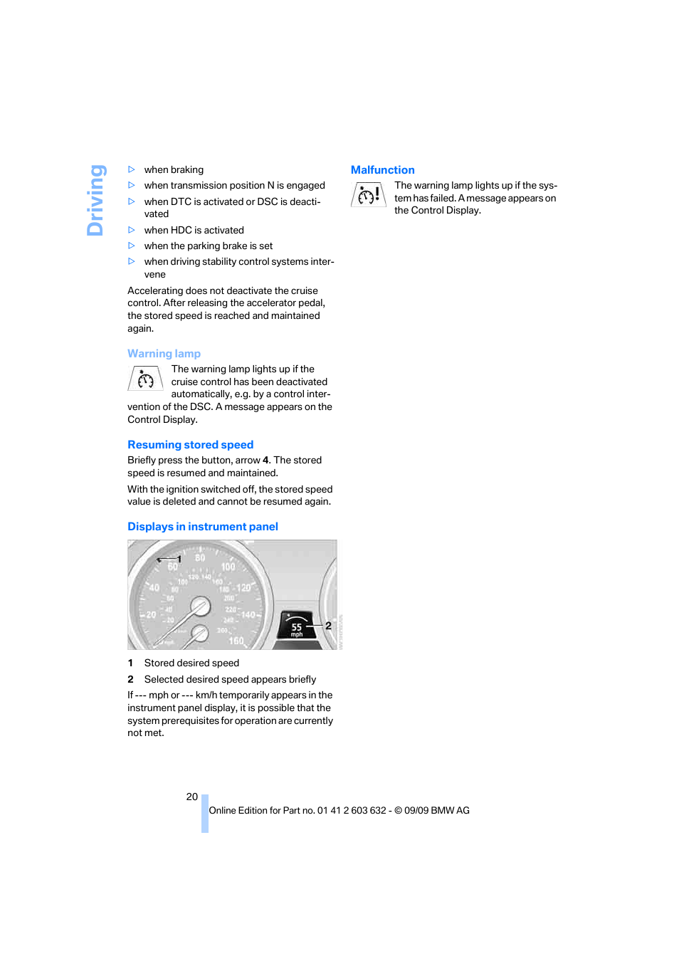 Driving | BMW ActiveHybrid X6 2010 User Manual | Page 22 / 54