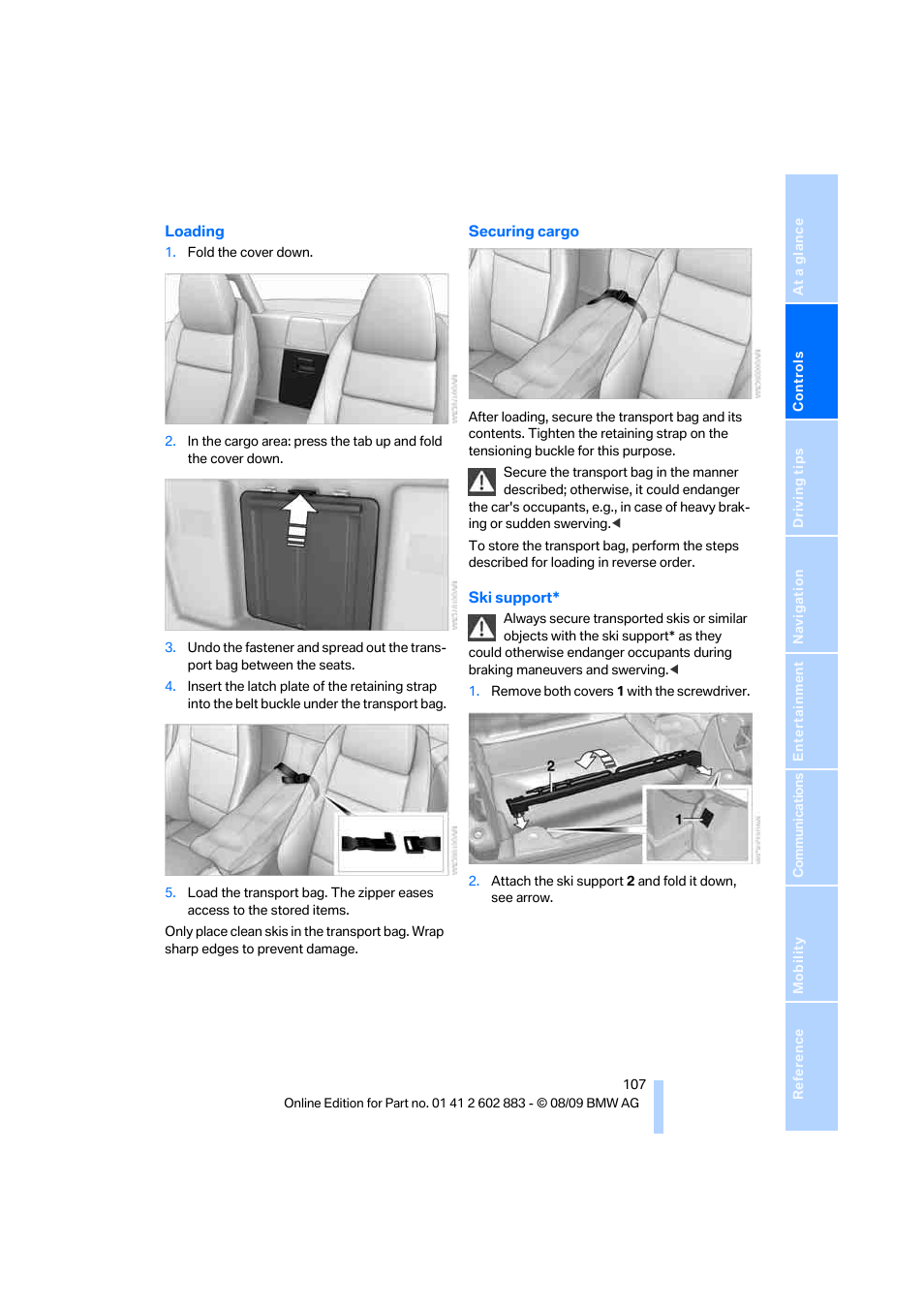 BMW Z4 sDrive35i 2010 User Manual | Page 109 / 254