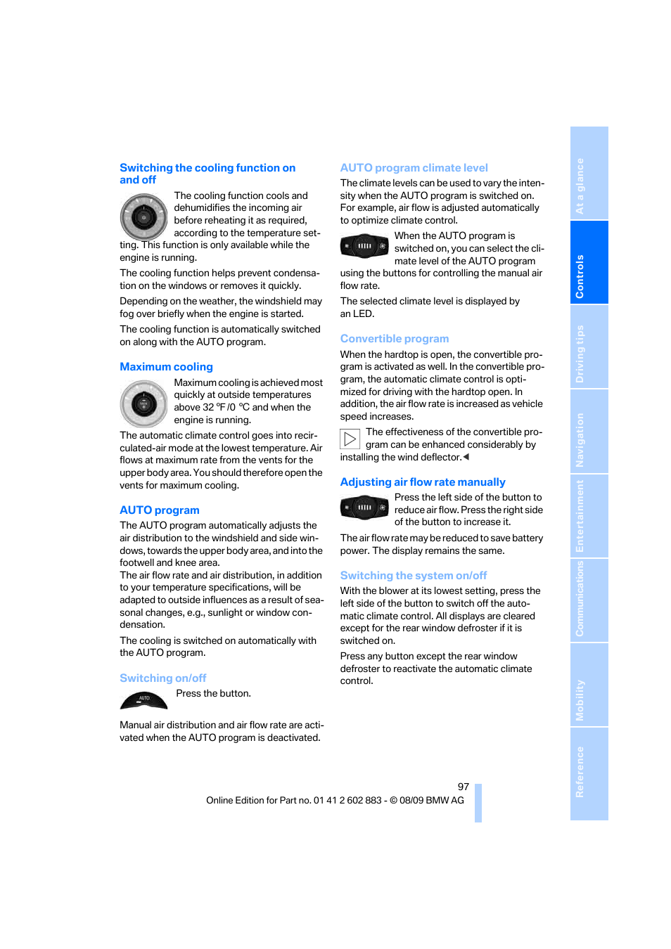 Rate, Ling function, Utilization | BMW Z4 sDrive35i 2010 User Manual | Page 99 / 254