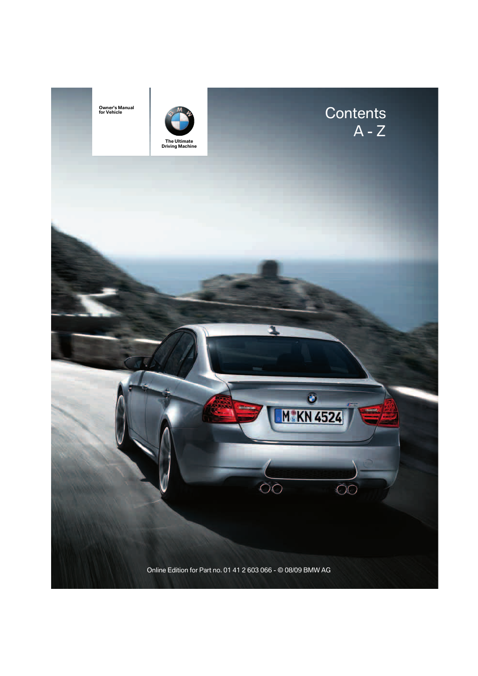 BMW M3 Coupe 2010 User Manual | 274 pages