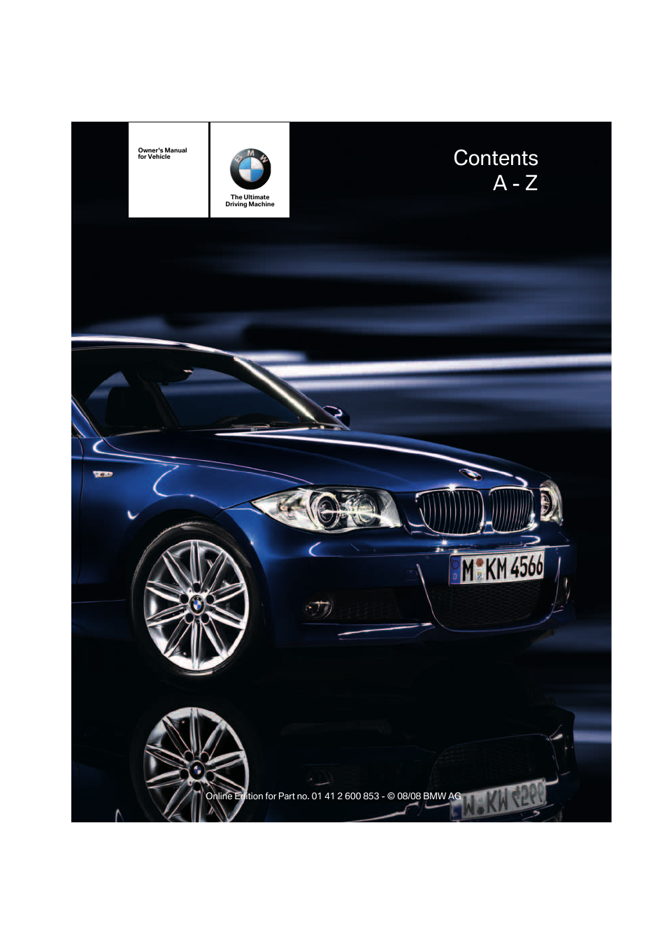 BMW 135i Convertible 2009 User Manual | 166 pages