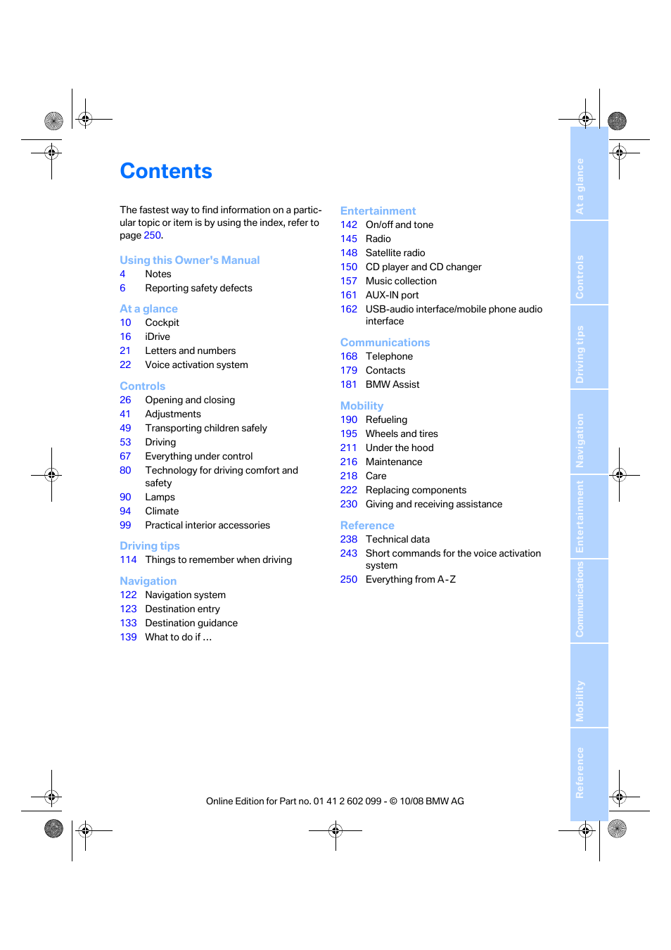 BMW 328i xDrive Sports Wagon 2009 User Manual | Page 5 / 268