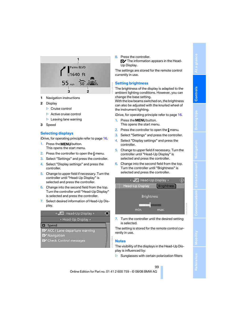 BMW 650i Convertible 2009 User Manual | Page 101 / 272