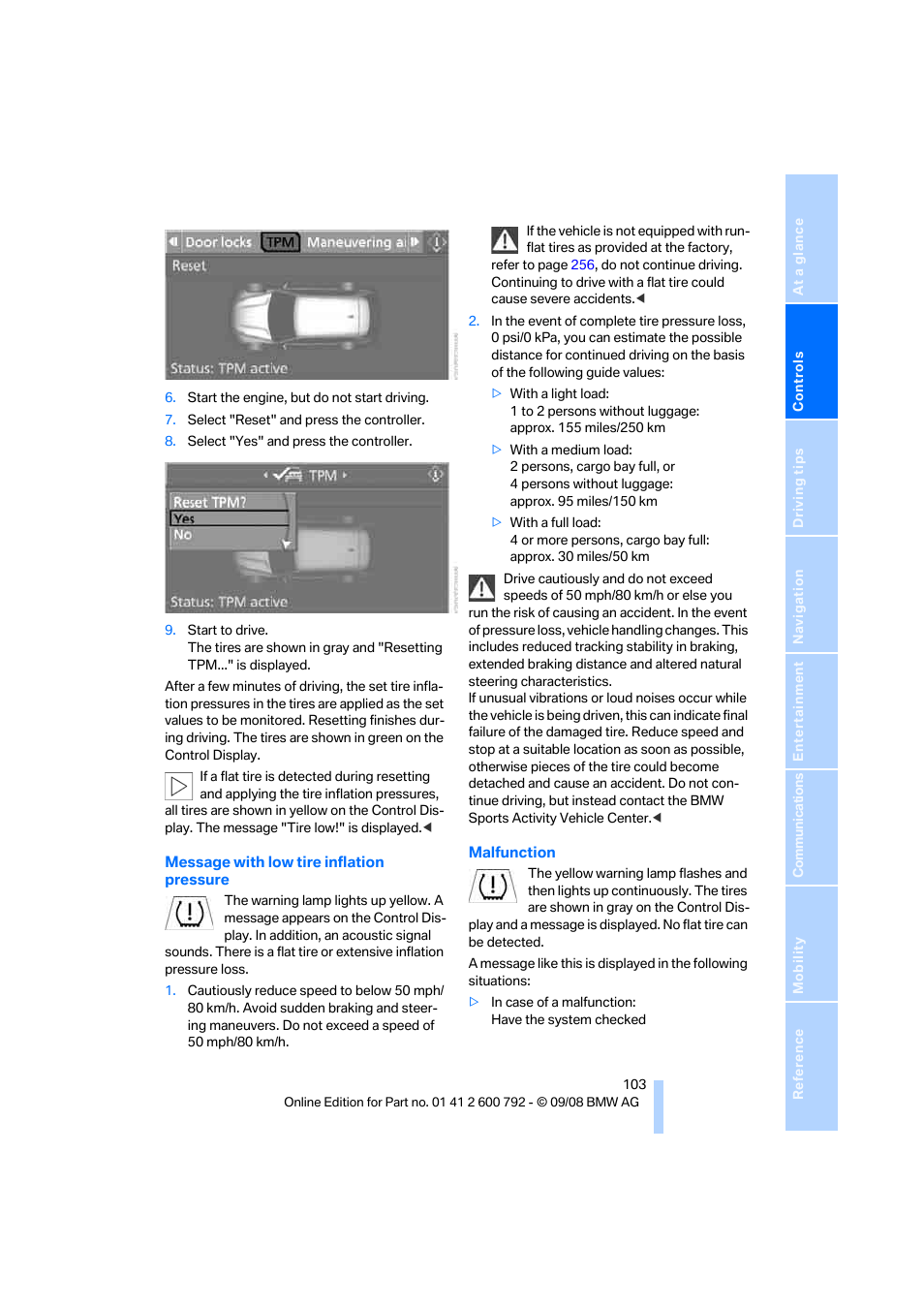 BMW X5 xDrive35d 2009 User Manual | Page 105 / 317