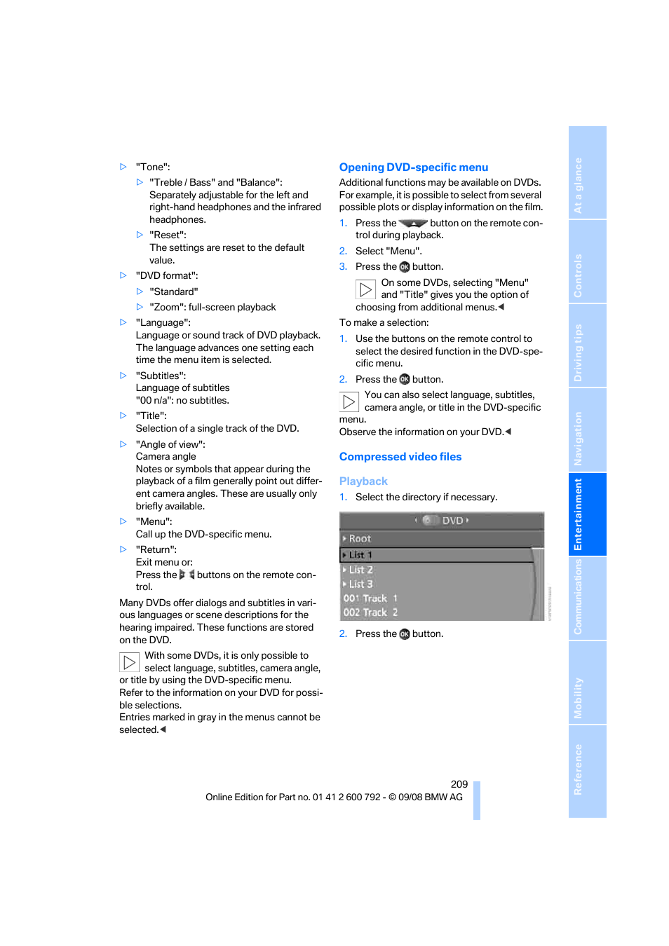 BMW X5 xDrive35d 2009 User Manual | Page 211 / 317