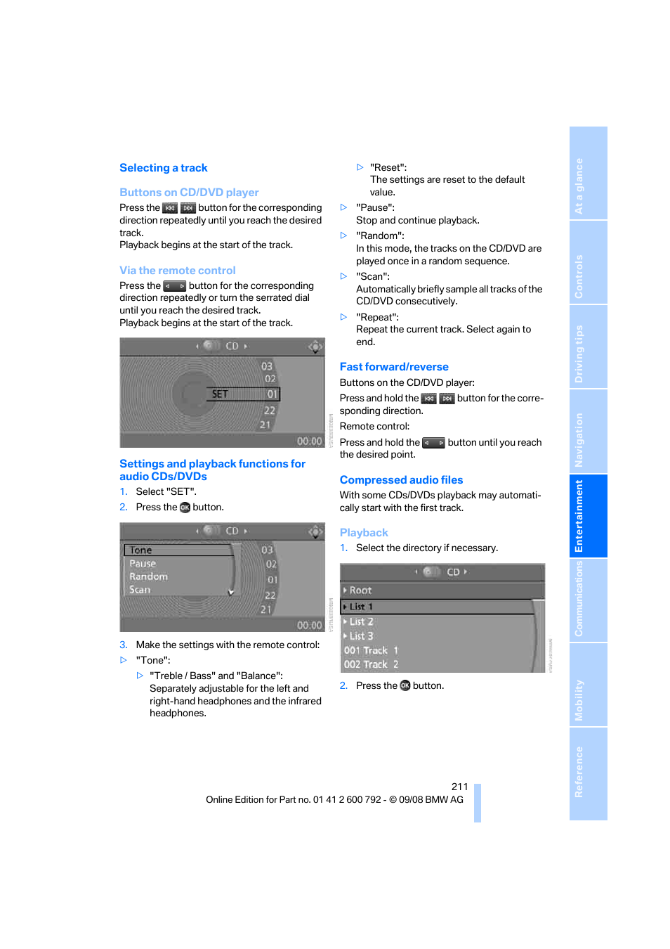 BMW X5 xDrive35d 2009 User Manual | Page 213 / 317