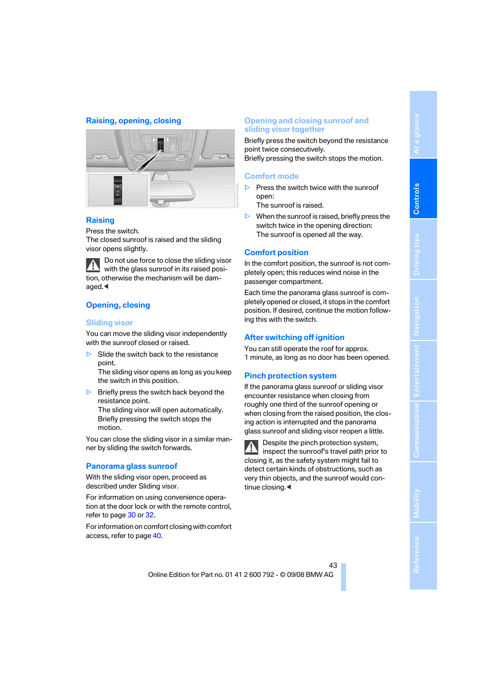 BMW X5 xDrive35d 2009 User Manual | Page 45 / 317