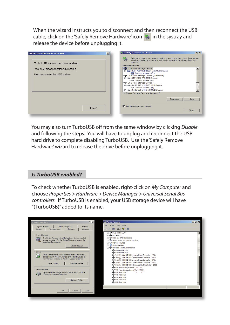 Buffalo Technology Turbo USB Utility HD-HSU2 User Manual | Page 4 / 7