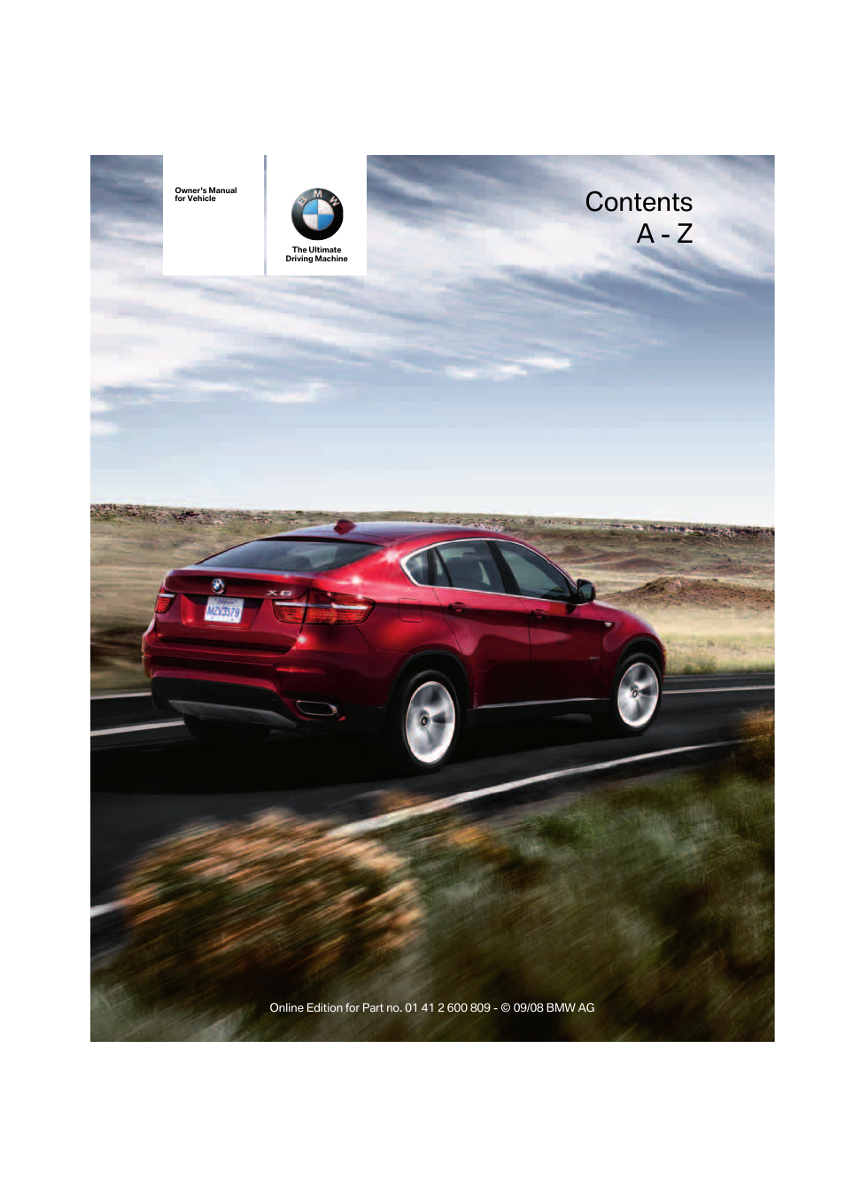 BMW X6 xDrive50i 2009 User Manual | 317 pages