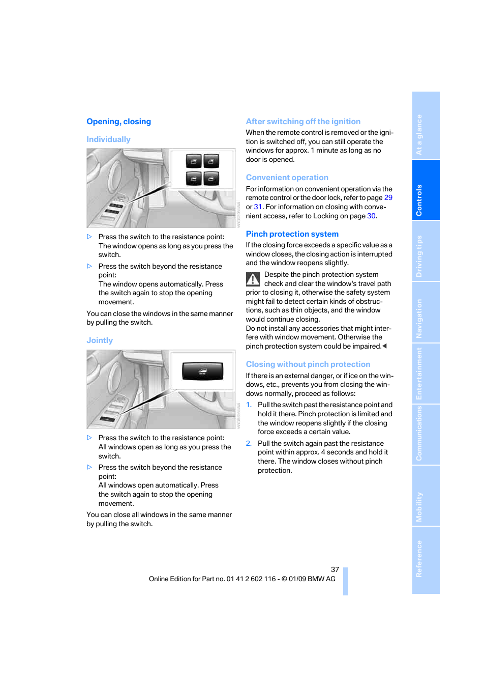 Jointly, The retractable hardtop | BMW Z4 sDrive35i 2009 User Manual | Page 39 / 248