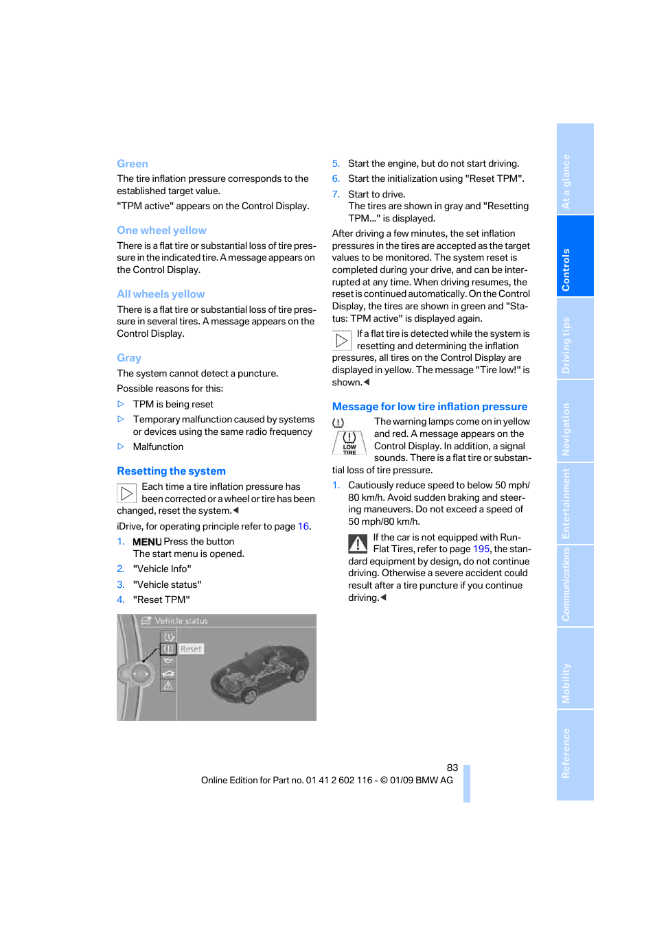 BMW Z4 sDrive35i 2009 User Manual | Page 85 / 248