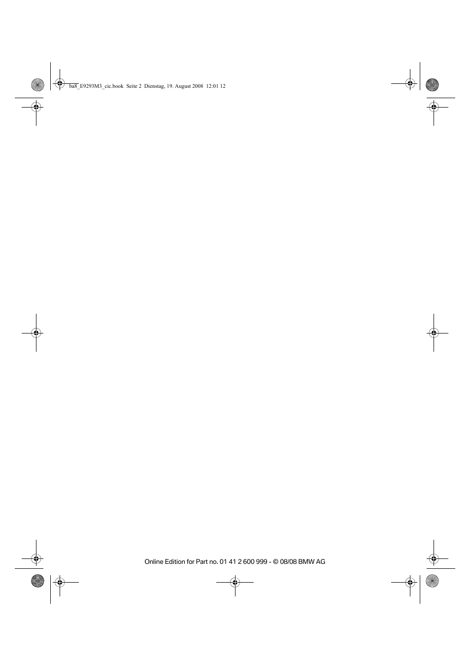 BMW M3 Convertible 2009 User Manual | Page 2 / 256