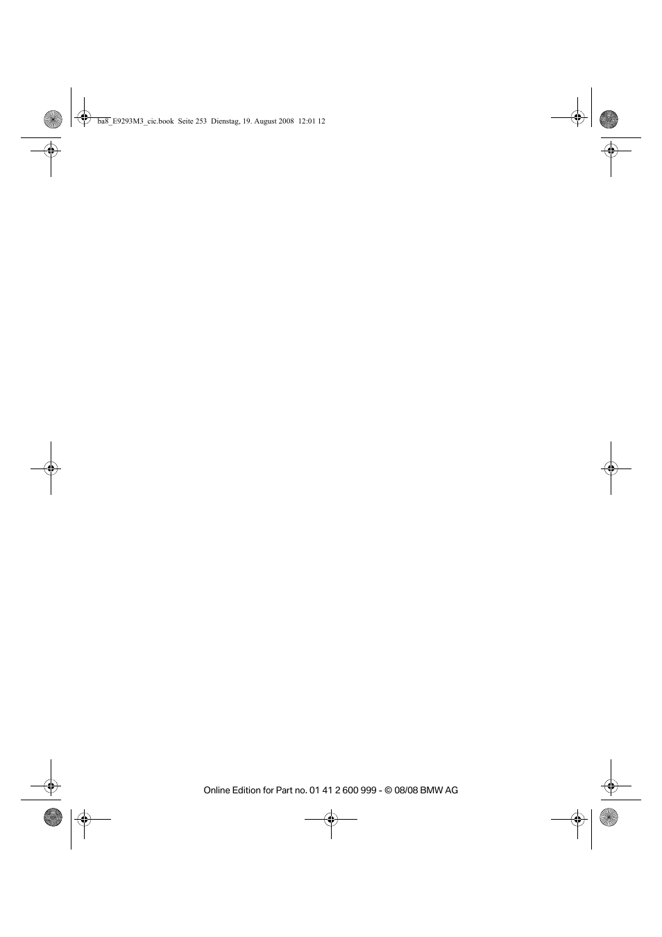 BMW M3 Convertible 2009 User Manual | Page 255 / 256