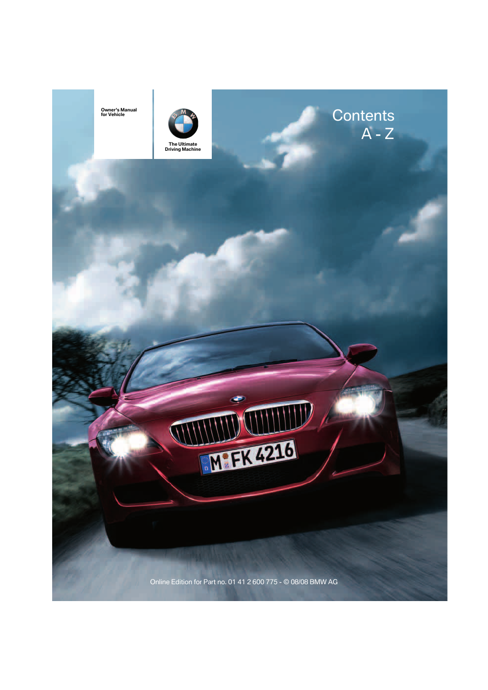 BMW M6 Convertible 2009 User Manual | 270 pages