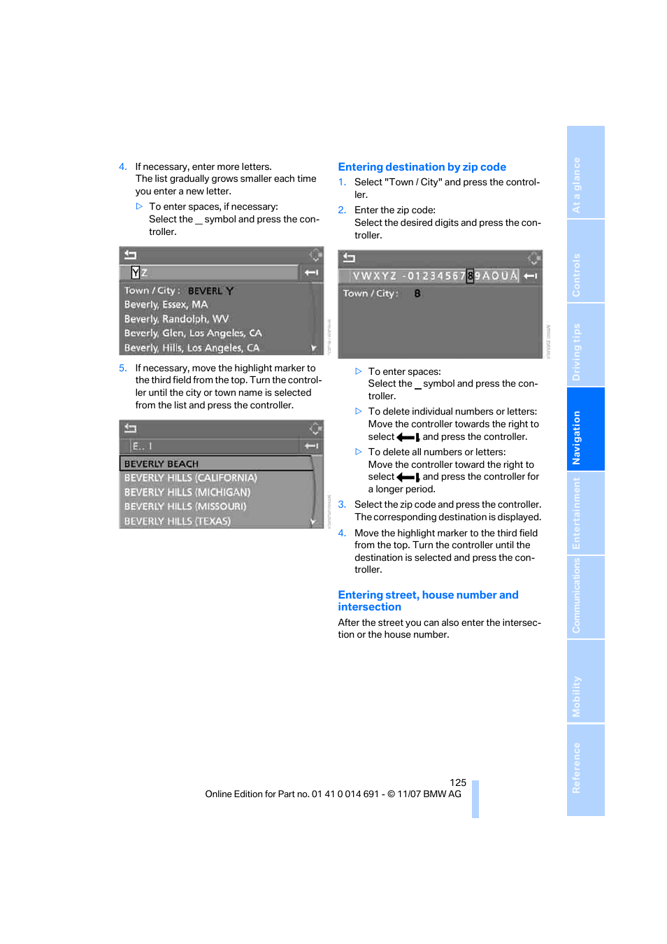 BMW 135i Coupe 2008 User Manual | Page 127 / 260