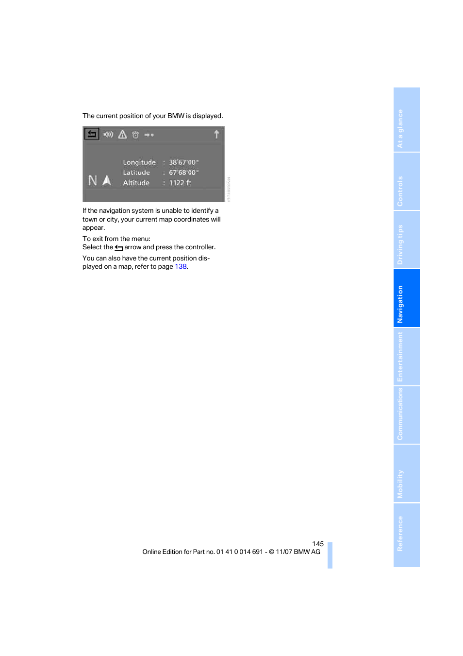 BMW 135i Coupe 2008 User Manual | Page 147 / 260