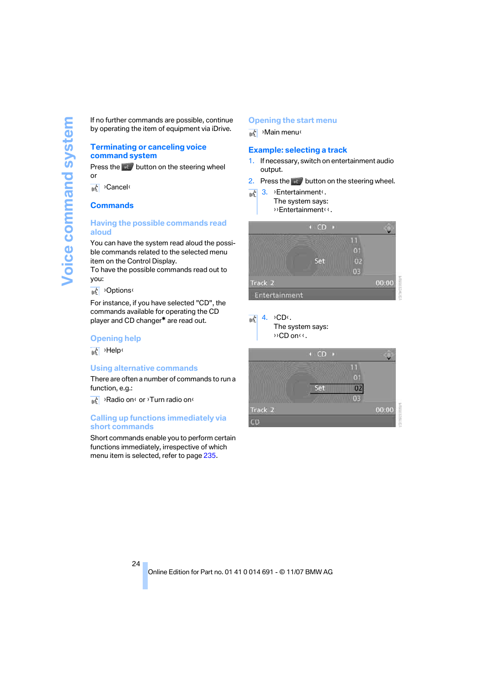 BMW 135i Coupe 2008 User Manual | Page 26 / 260