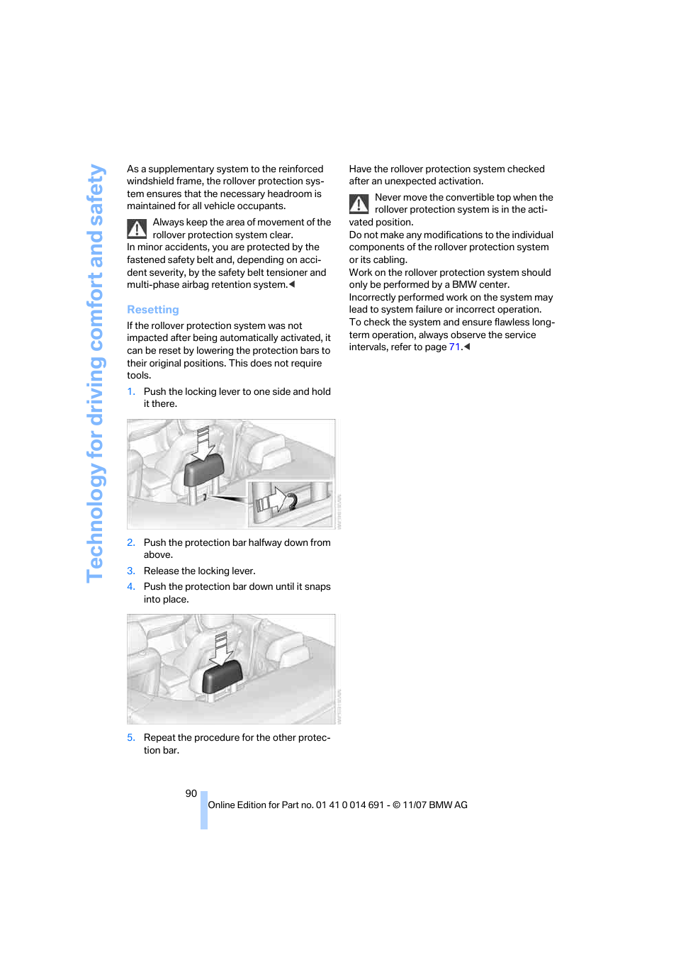 Te chnology for driving comfort and safe ty | BMW 135i Coupe 2008 User Manual | Page 92 / 260