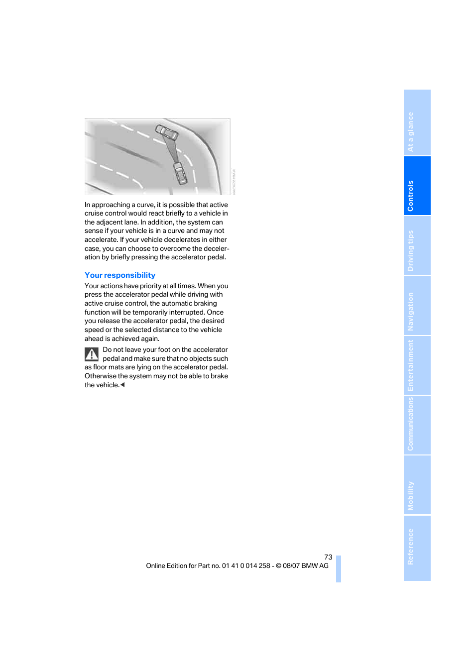 BMW 335i Convertible 2008 User Manual | Page 75 / 272