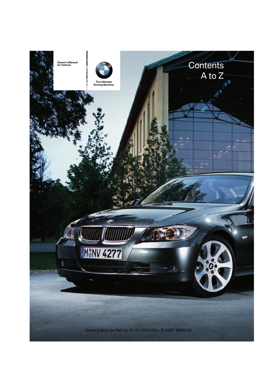 BMW 328xi Sports Wagon 2008 User Manual | 274 pages