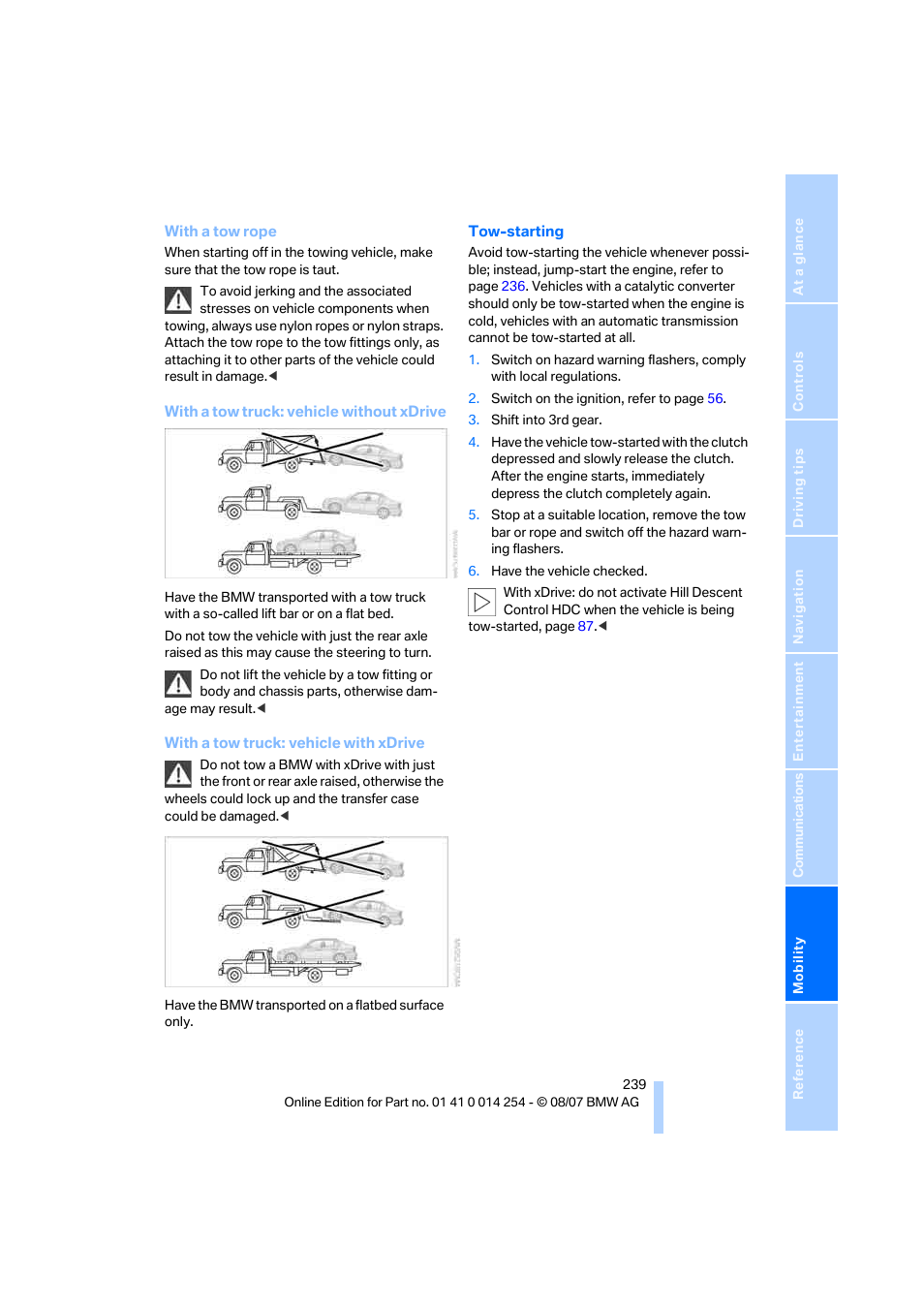 BMW 328xi Sports Wagon 2008 User Manual | Page 241 / 274