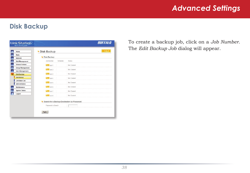 Advanced settings | Buffalo Technology TeraNavigator none User Manual | Page 38 / 58
