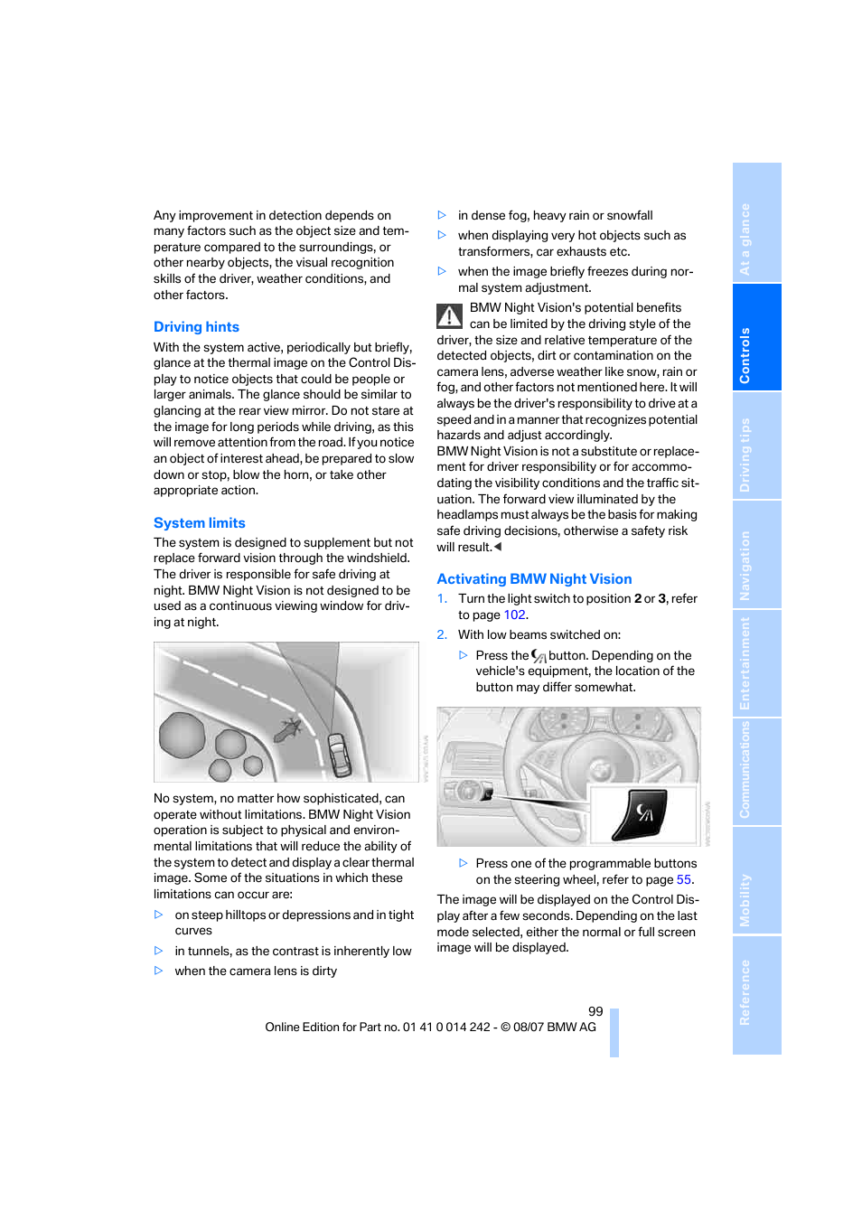 BMW 650i Convertible 2008 User Manual | Page 101 / 264