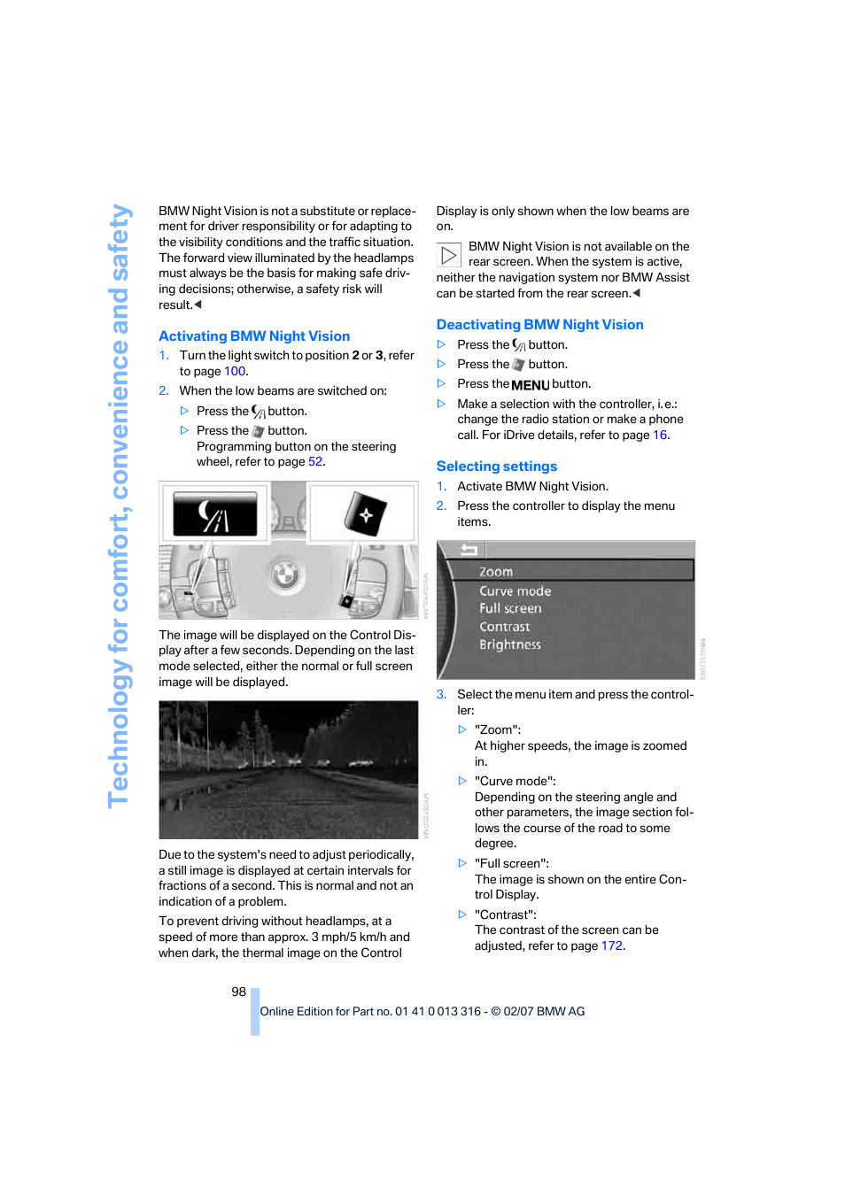 BMW 760Li Sedan 2008 User Manual | Page 100 / 254