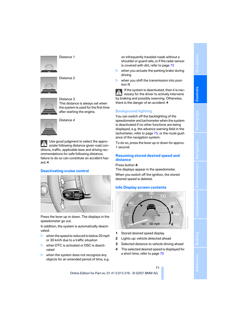 BMW 760Li Sedan 2008 User Manual | Page 73 / 254