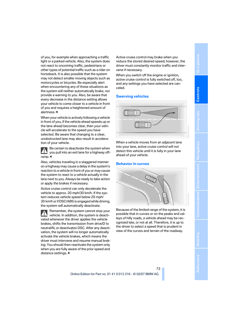 BMW 760Li Sedan 2008 User Manual | Page 75 / 254