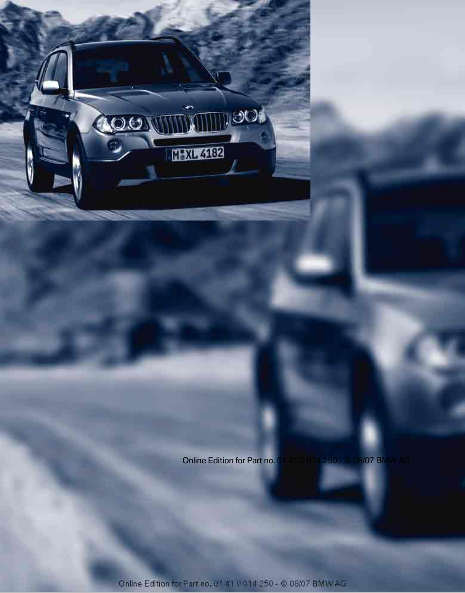 BMW X3 3.0si 2008 User Manual | Page 10 / 140