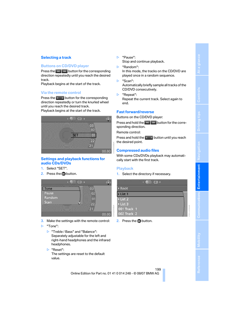 BMW X5 4.8i 2008 User Manual | Page 201 / 292