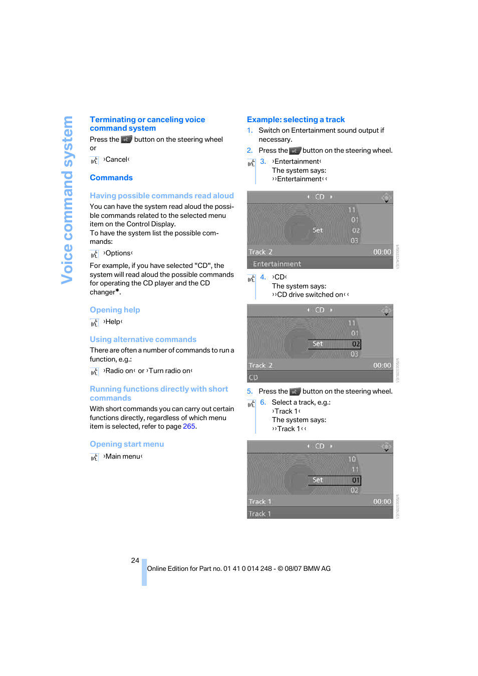 BMW X5 4.8i 2008 User Manual | Page 26 / 292