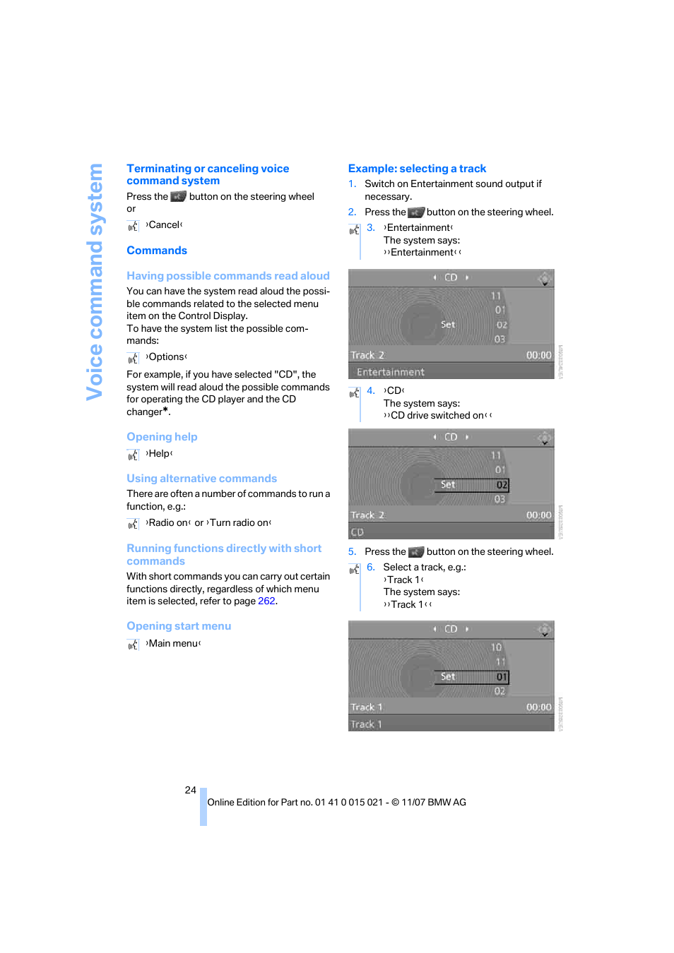 BMW X6 xDrive50i 2008 User Manual | Page 26 / 288