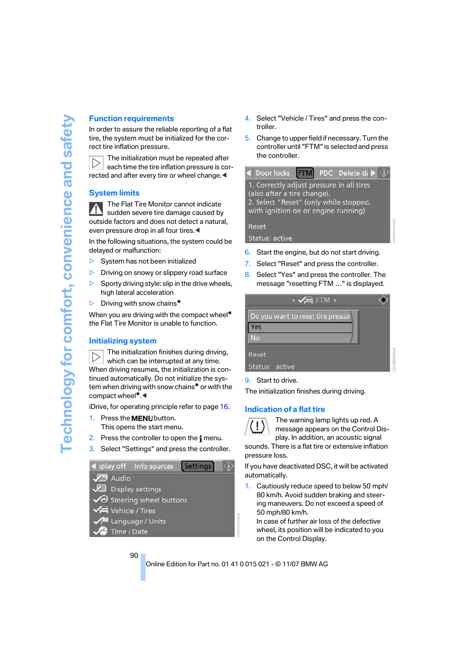 BMW X6 xDrive50i 2008 User Manual | Page 92 / 288