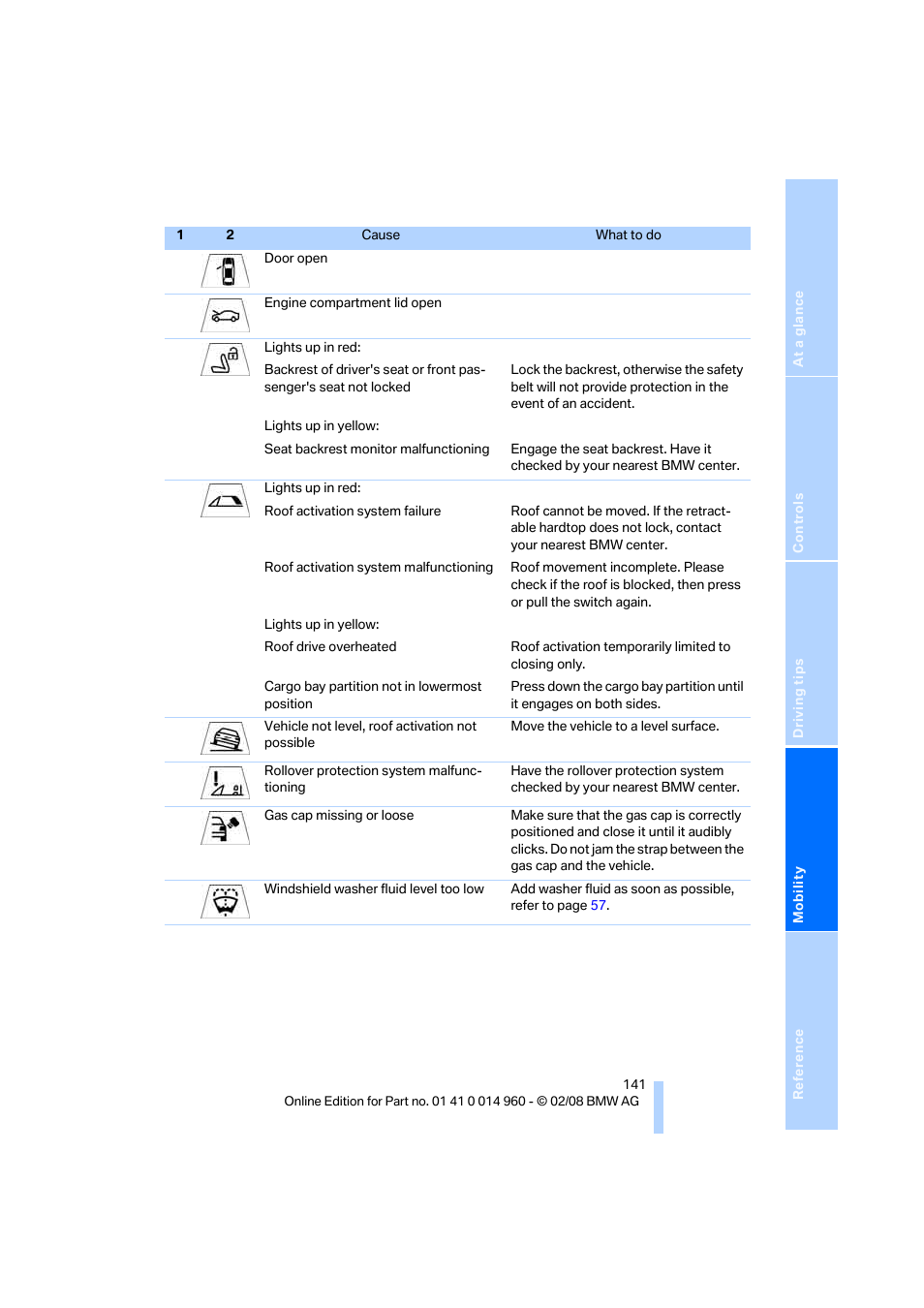 BMW M3 Convertible 2008 User Manual | Page 143 / 172