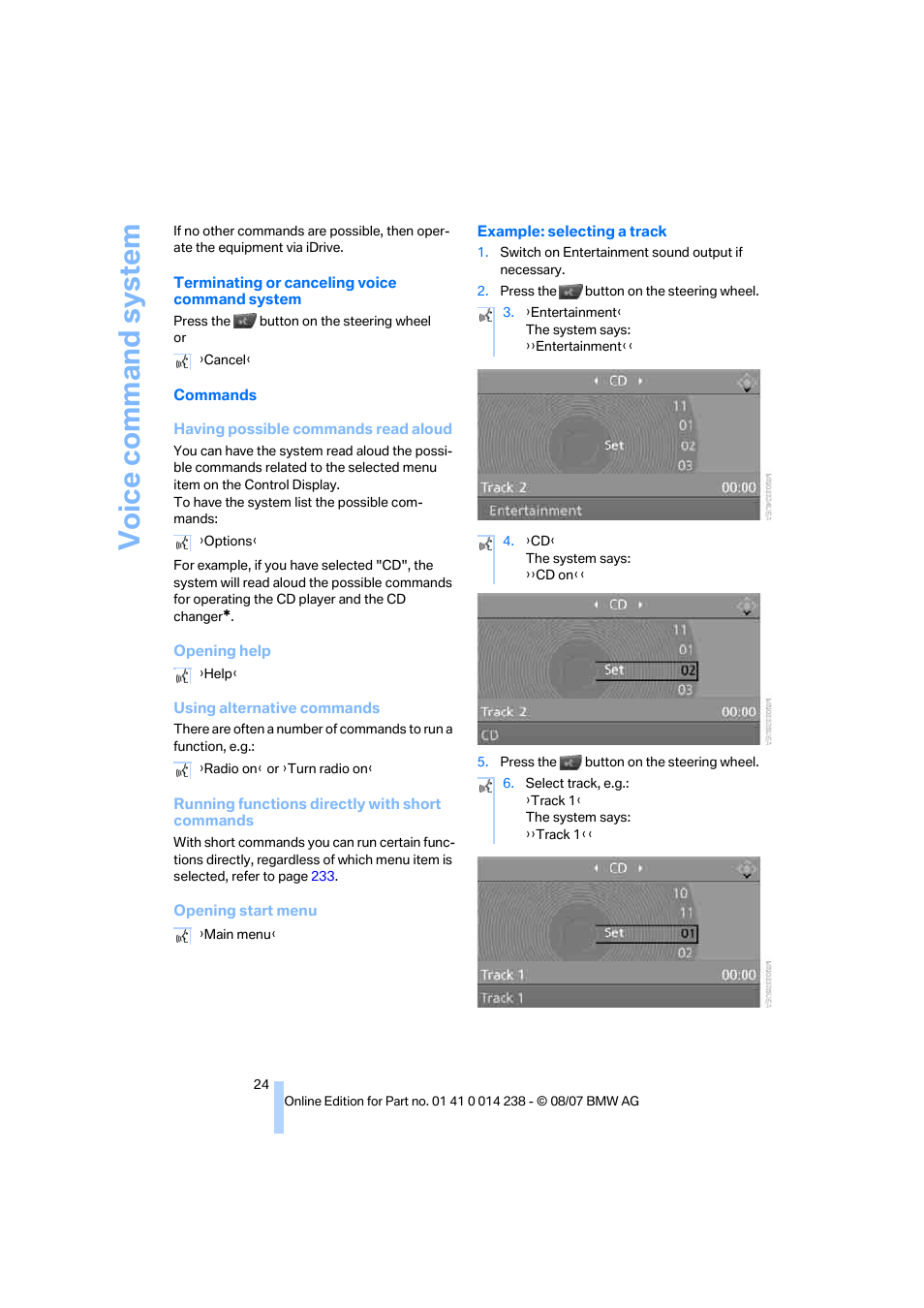 BMW M5 Sedan 2008 User Manual | Page 26 / 260