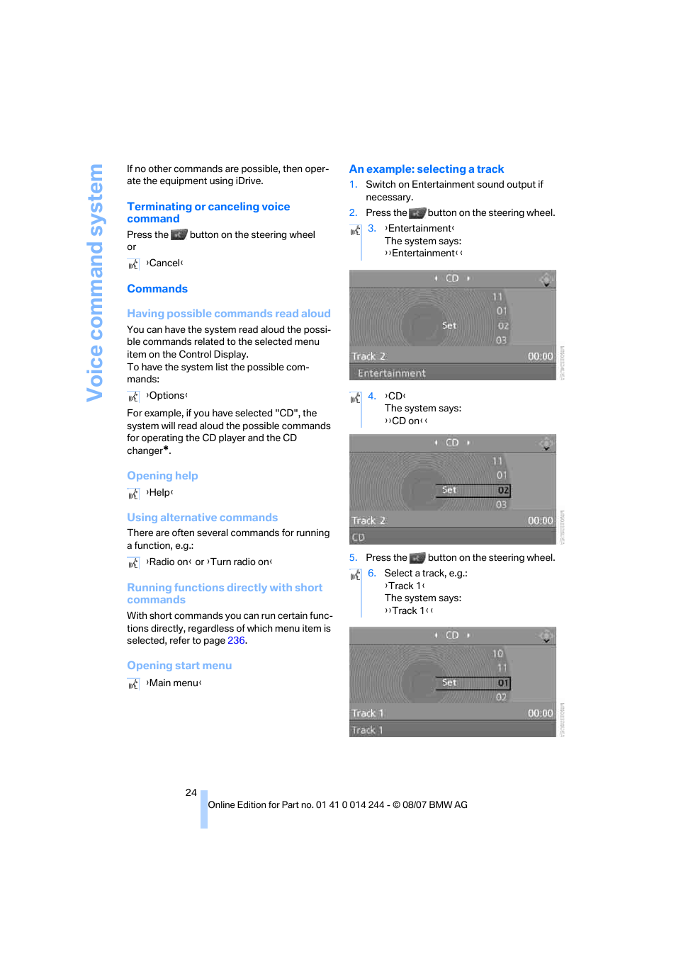 BMW M6 Convertible 2008 User Manual | Page 26 / 262