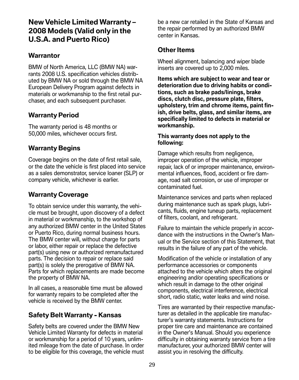 BMW Z4 M Roadster 2008 User Manual | Page 33 / 54