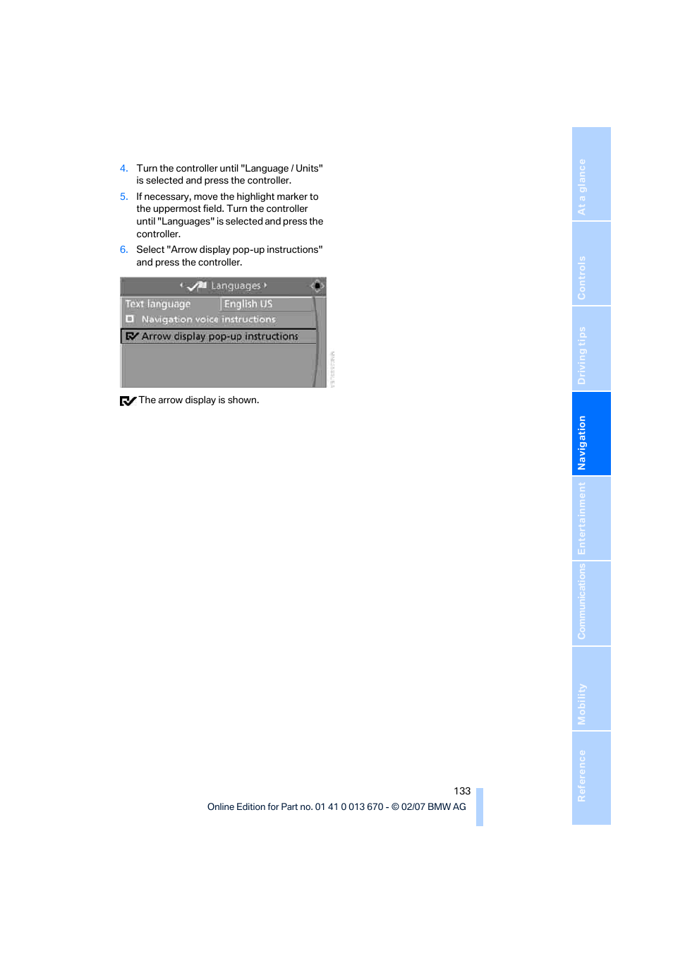 BMW 335i Convertible 2007 User Manual | Page 135 / 272