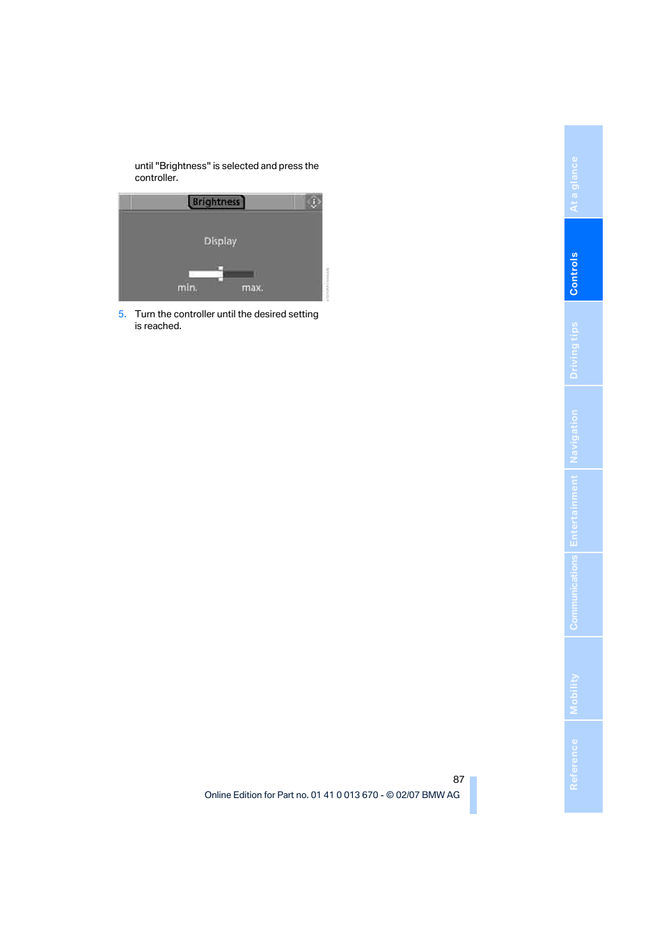 BMW 335i Convertible 2007 User Manual | Page 89 / 272