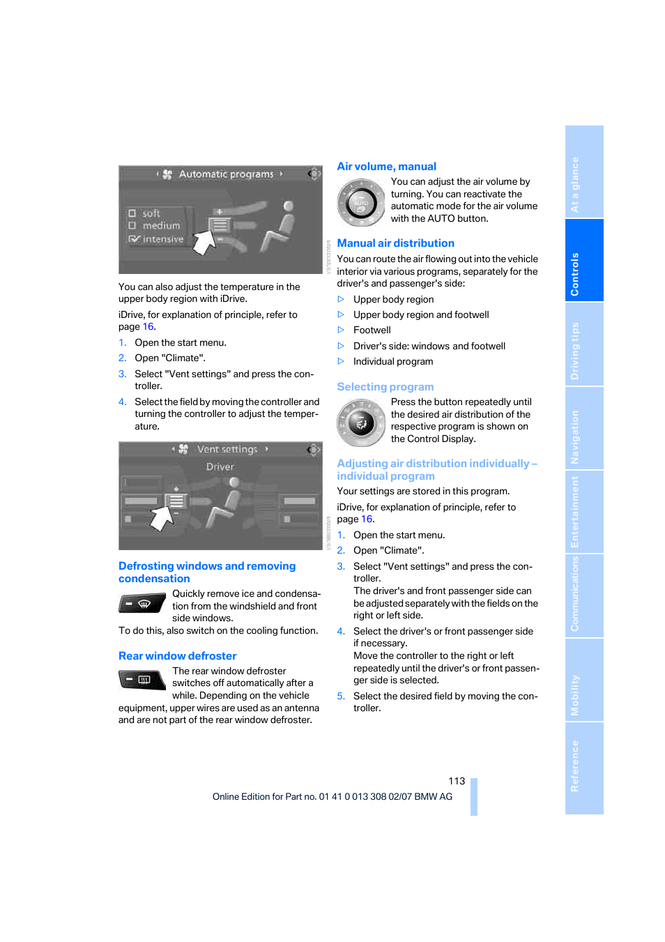 Tion | BMW 530xi Sports Wagon 2007 User Manual | Page 115 / 286