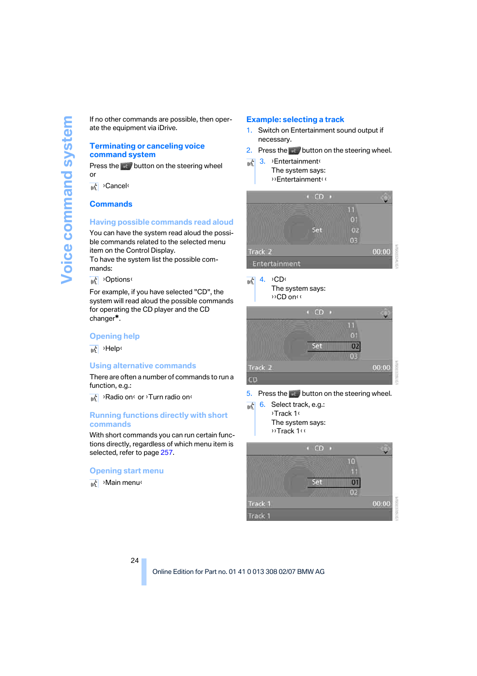 BMW 530xi Sports Wagon 2007 User Manual | Page 26 / 286