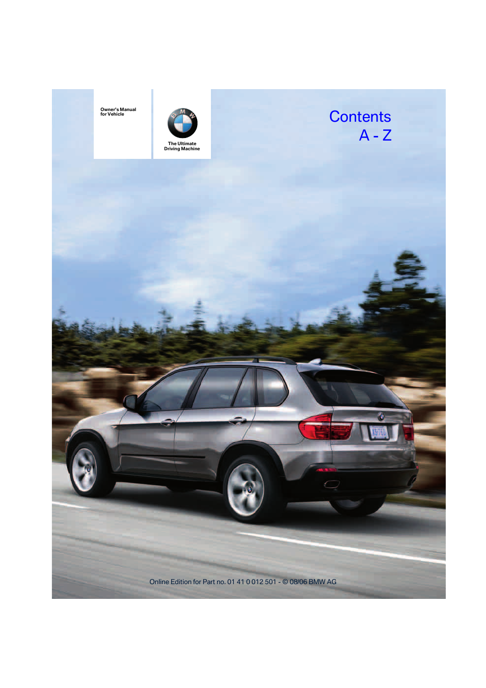 BMW X5 3.0si SAV 2007 User Manual | 272 pages