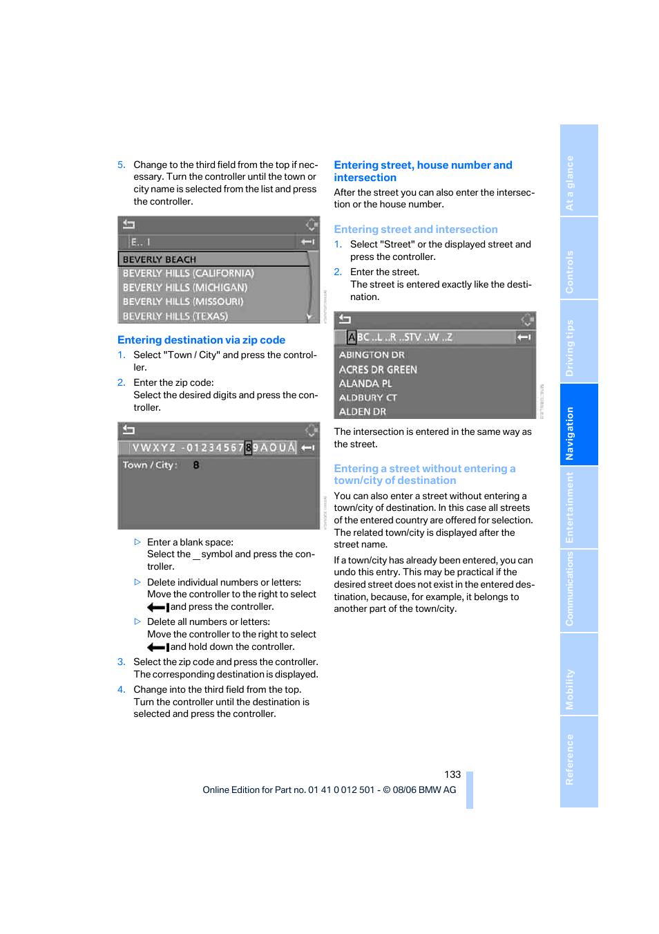 BMW X5 3.0si SAV 2007 User Manual | Page 135 / 272