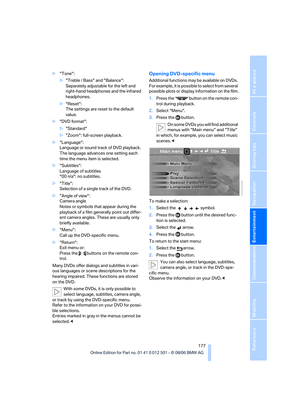 BMW X5 3.0si SAV 2007 User Manual | Page 179 / 272