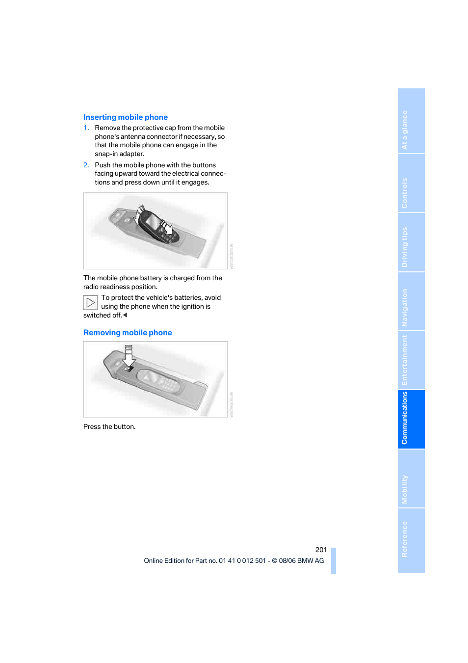 BMW X5 3.0si SAV 2007 User Manual | Page 203 / 272