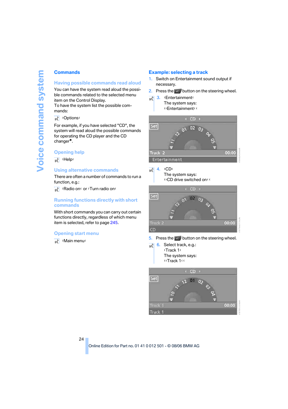 BMW X5 3.0si SAV 2007 User Manual | Page 26 / 272