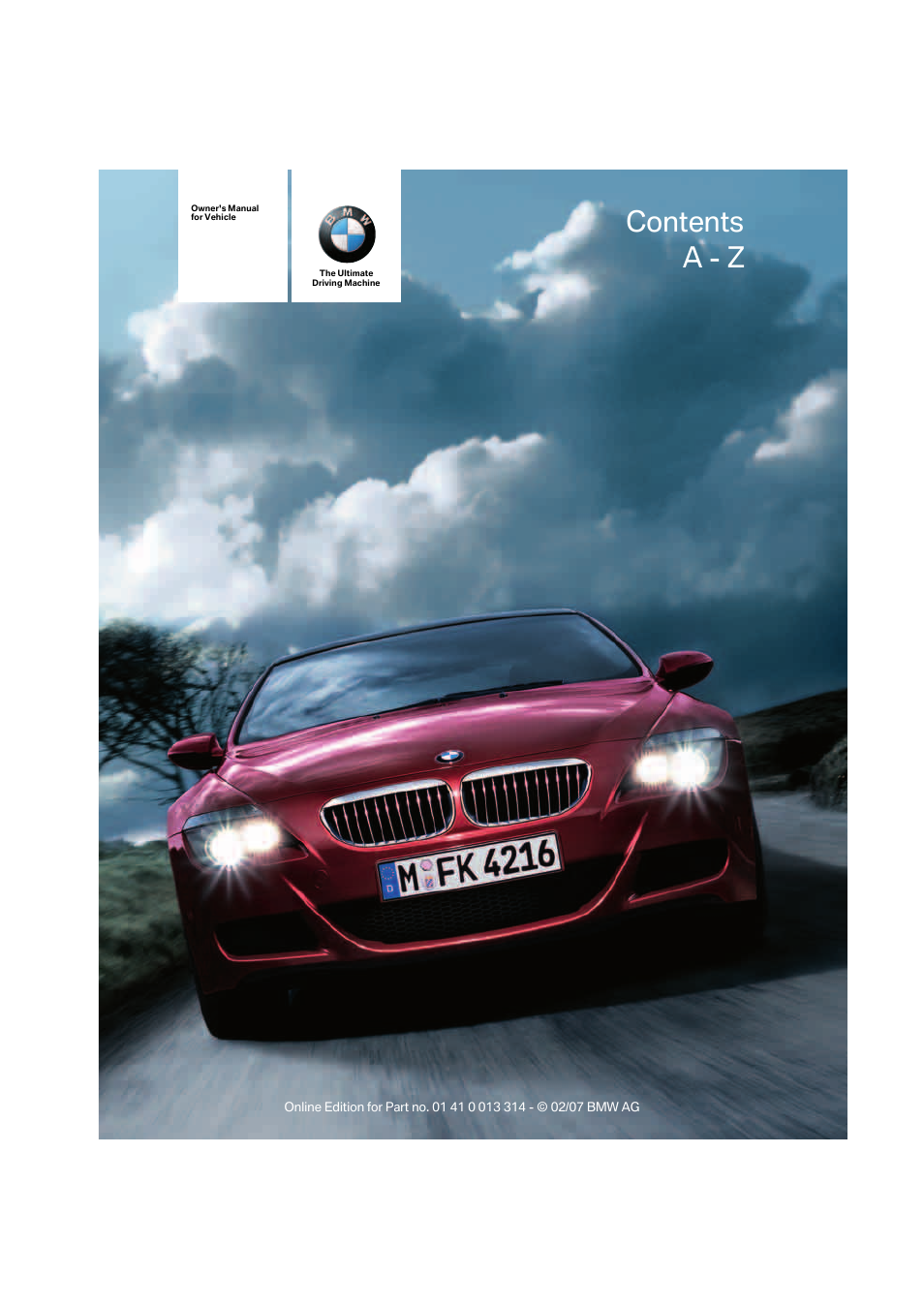 BMW M6 Convertible 2007 User Manual | 256 pages